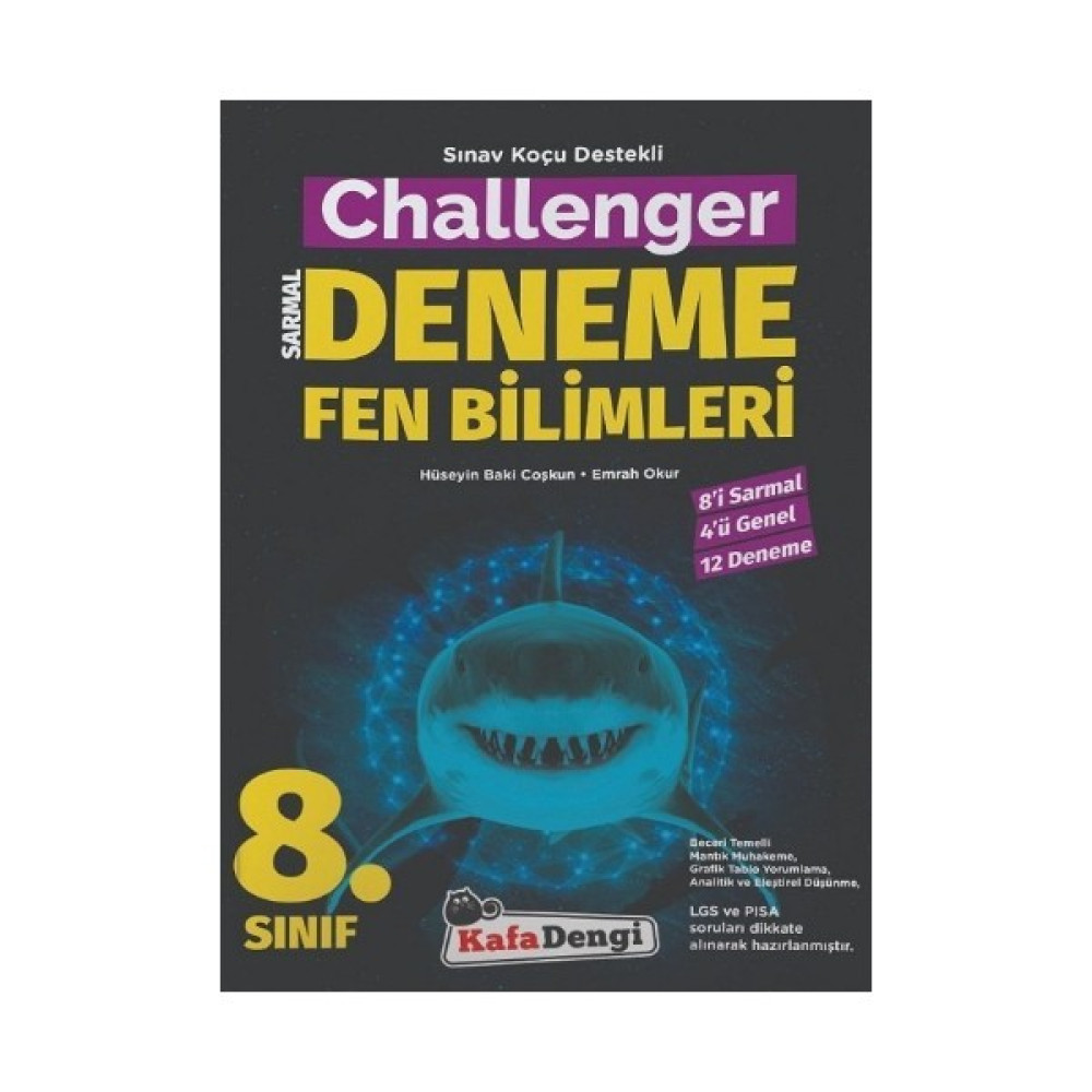 Kafa Dengi Yayınları 8. Sınıf LGS Challenger Fen Bilimleri Sarmal Deneme Kaynak Kitapları Fiyatı