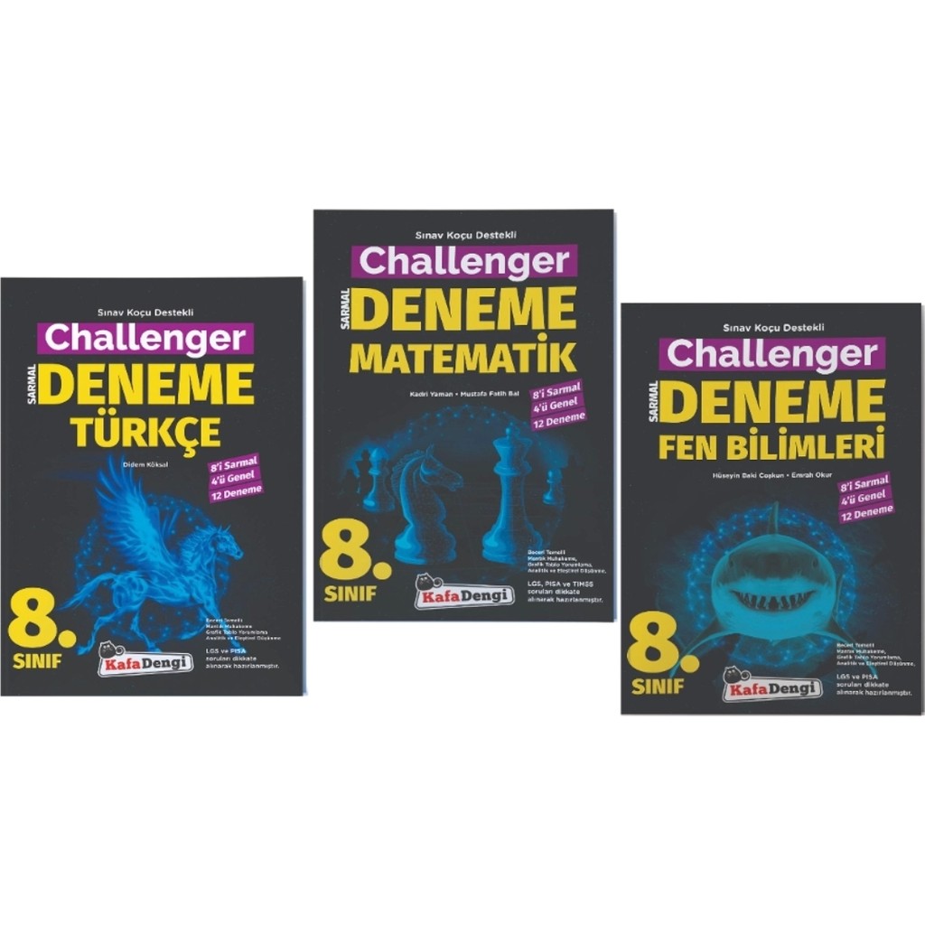 Kafa Dengi Yayınları 8.Sınıf Challenger Sarmal Türkçe - Matematik - Fen Bilimleri Branş Denemesi 3 Kitap Diğer Fiyatı