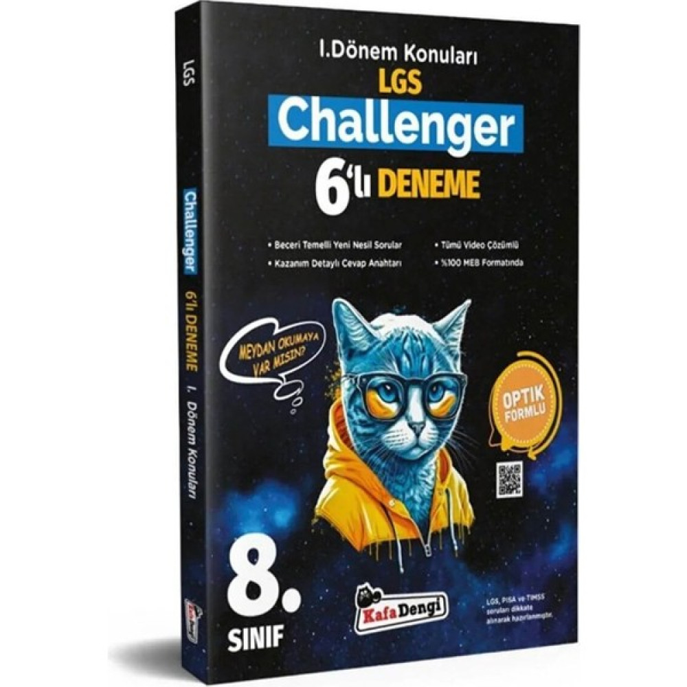Kafa Dengi Yayınları Kafadengi 8.sınıf Lgs 1. Dönem Konuları Deneme -6'lı Challenger Paket Deneme Tüm Dersler Fiyatı