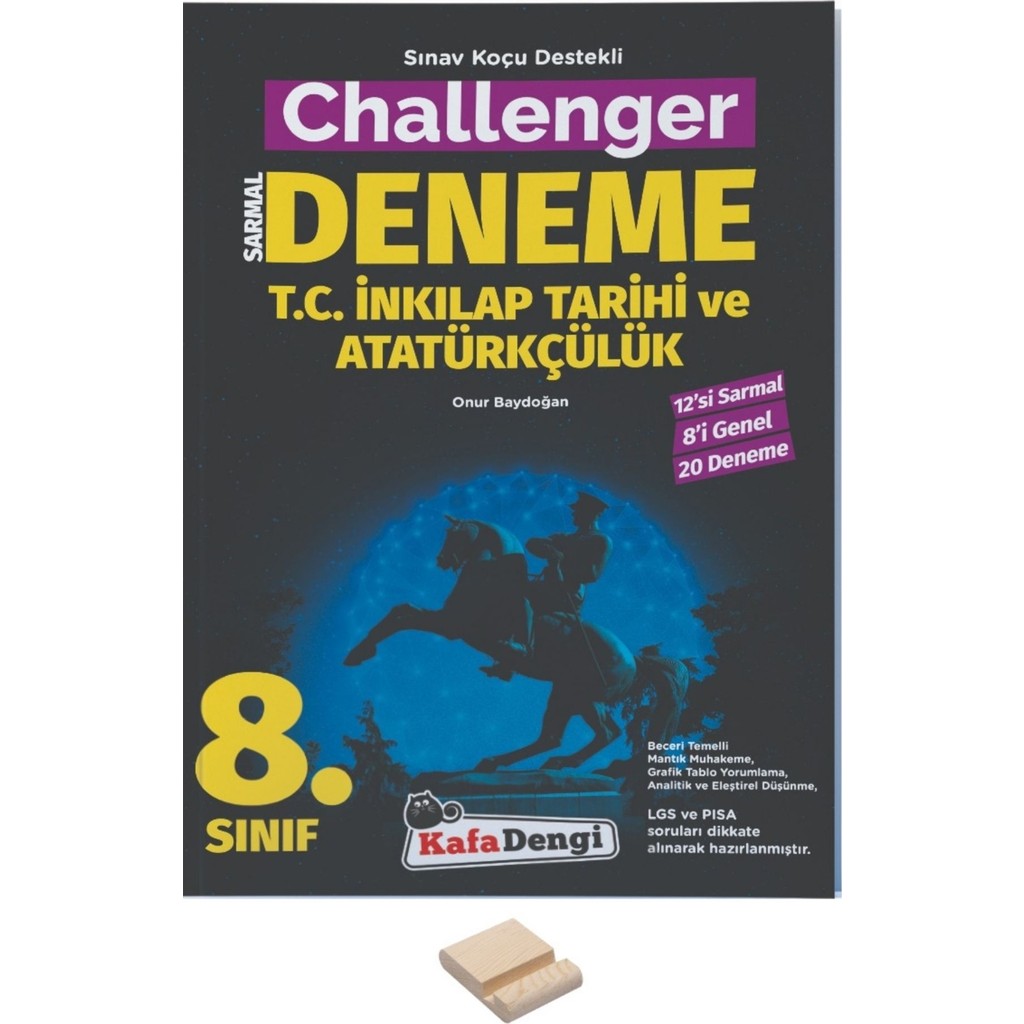 Kafa Dengi Yayınları Lgs 8.sınıf Challenger Inkılap Branş Denemesi ve Telefon Standı Ders Sınav Kitapları Fiyatı