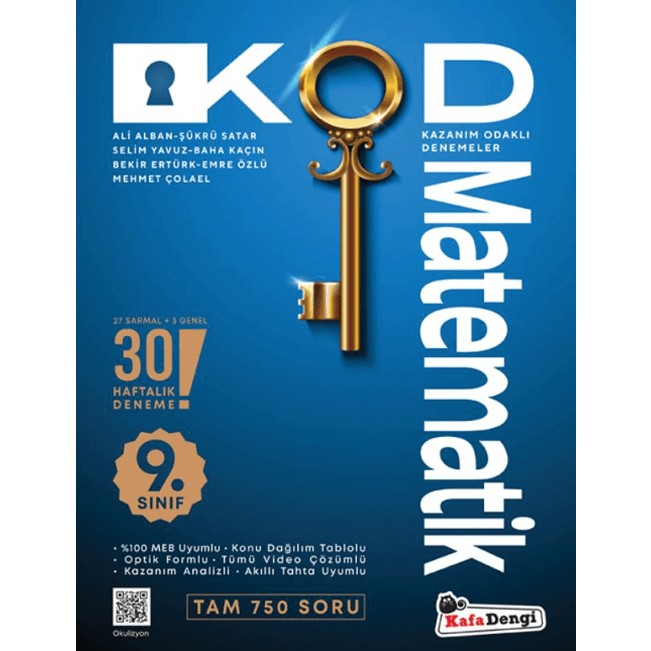Kafa Dengi Yayınları (Sınıf: 9) Matematik Kod 30 Deneme YGS ve LYS Kitapları Fiyatı