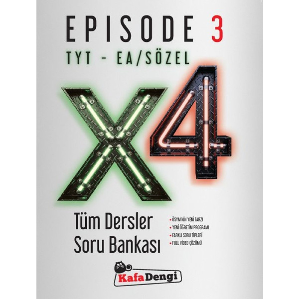 Kafa Dengi Yayınları TYT Ea - Sözel X4 Tüm Dersler Soru Bankası Episode - 3 Temel Yeterlilik Testi (TYT) Fiyatı