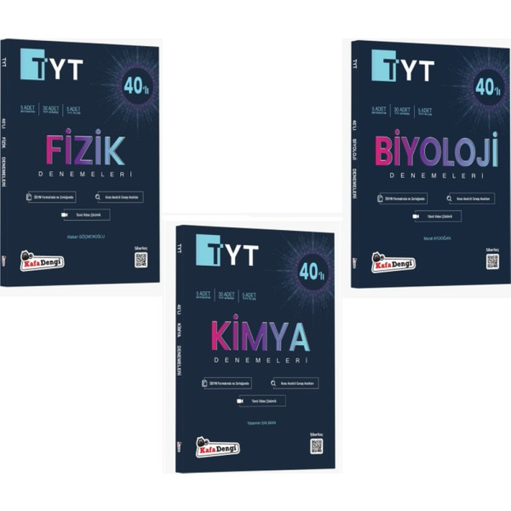 Kafadengi Tyt Fizik Kimya Biyoloji Branş Deneme Seti Yeni 2022 Temel Yeterlilik Testi (TYT) Fiyatı