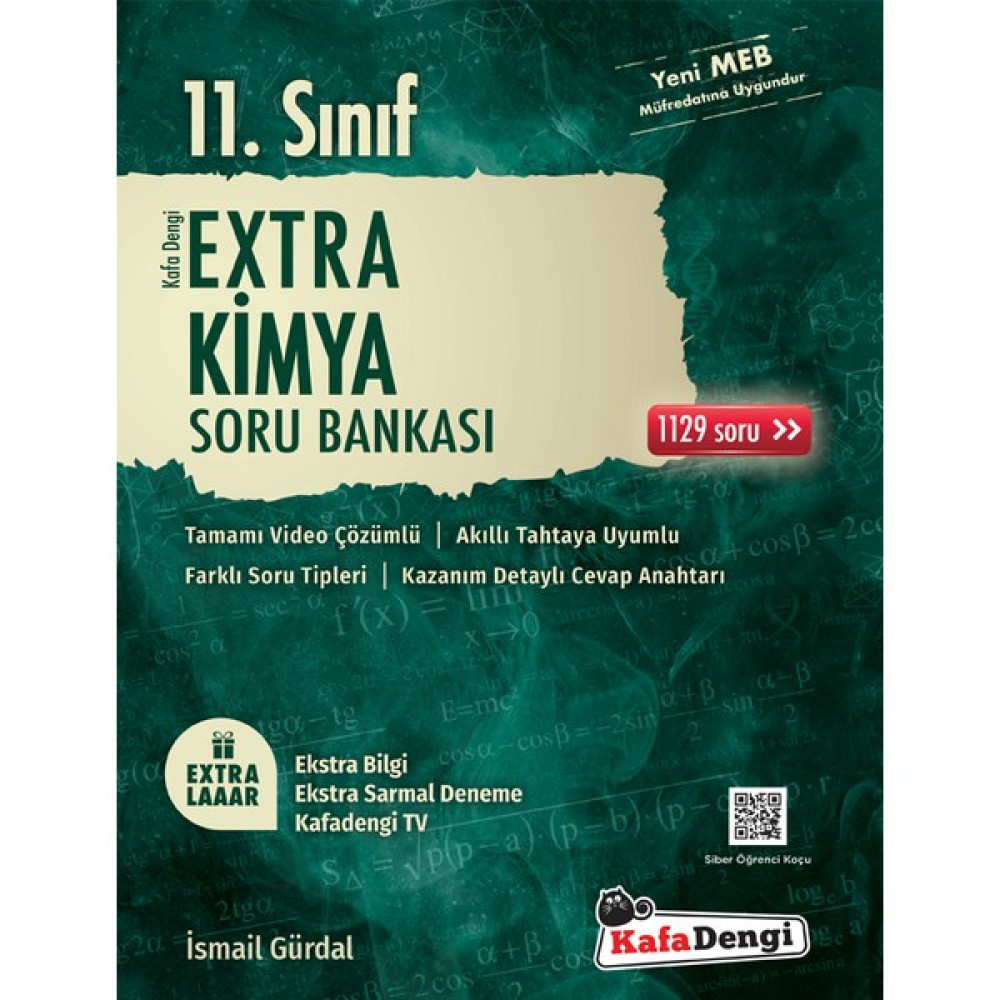 Kafadengi Yayınları 11. Sınıf Extra Kimya Soru Bankası Kaynak Kitapları Fiyatı