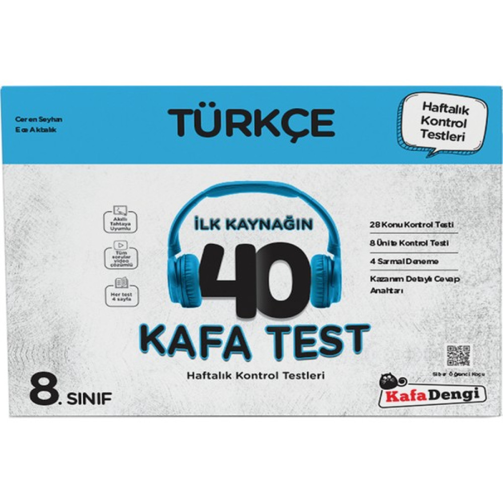 Kafadengi Yayınları 8. Sınıf Türkçe Kafa Testi Kaynak Kitapları Fiyatı
