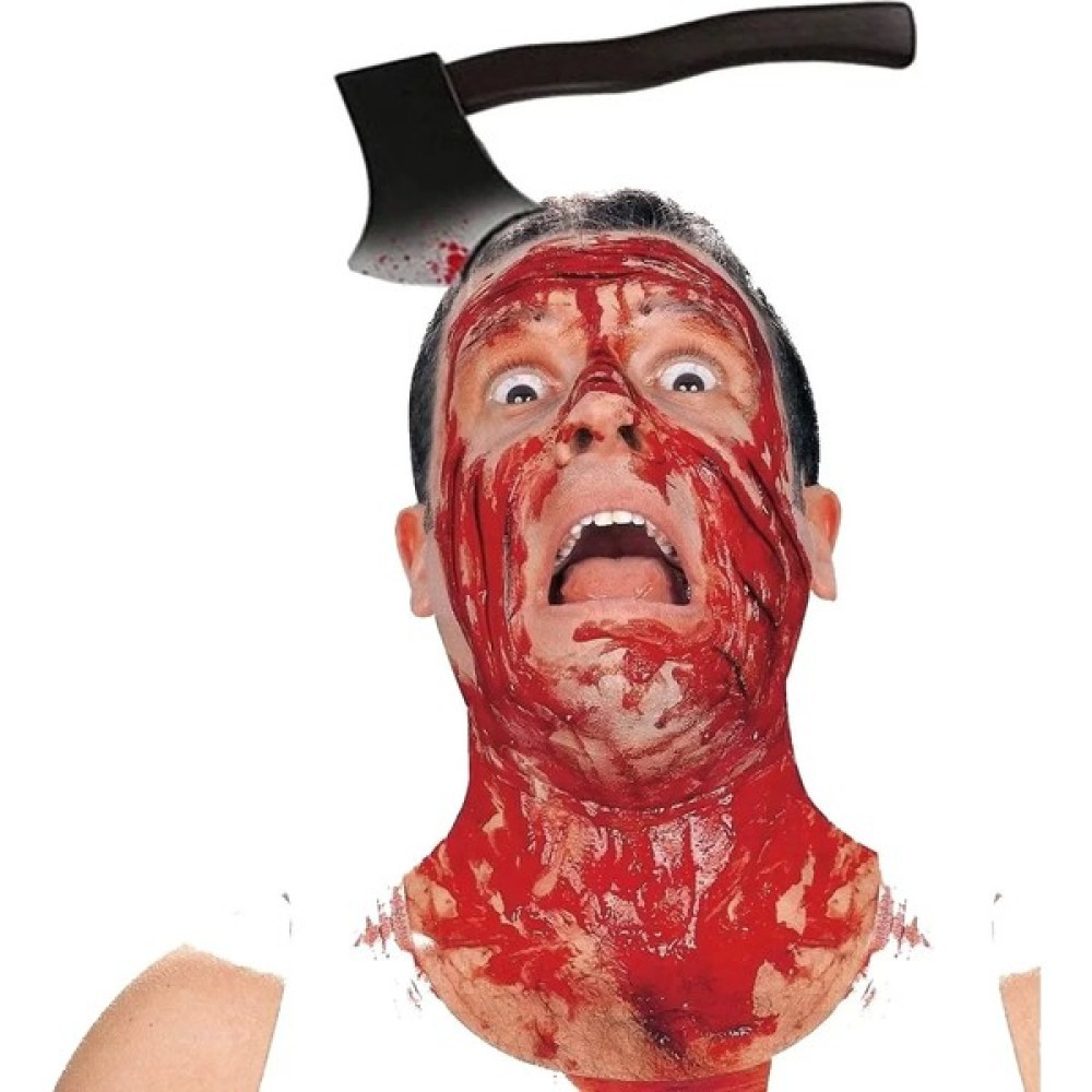 Kafaya Saplanmış Halloween Kanlı Balta Şaka Tacı - Renkli - Standart Oto Boyaları Fiyatı