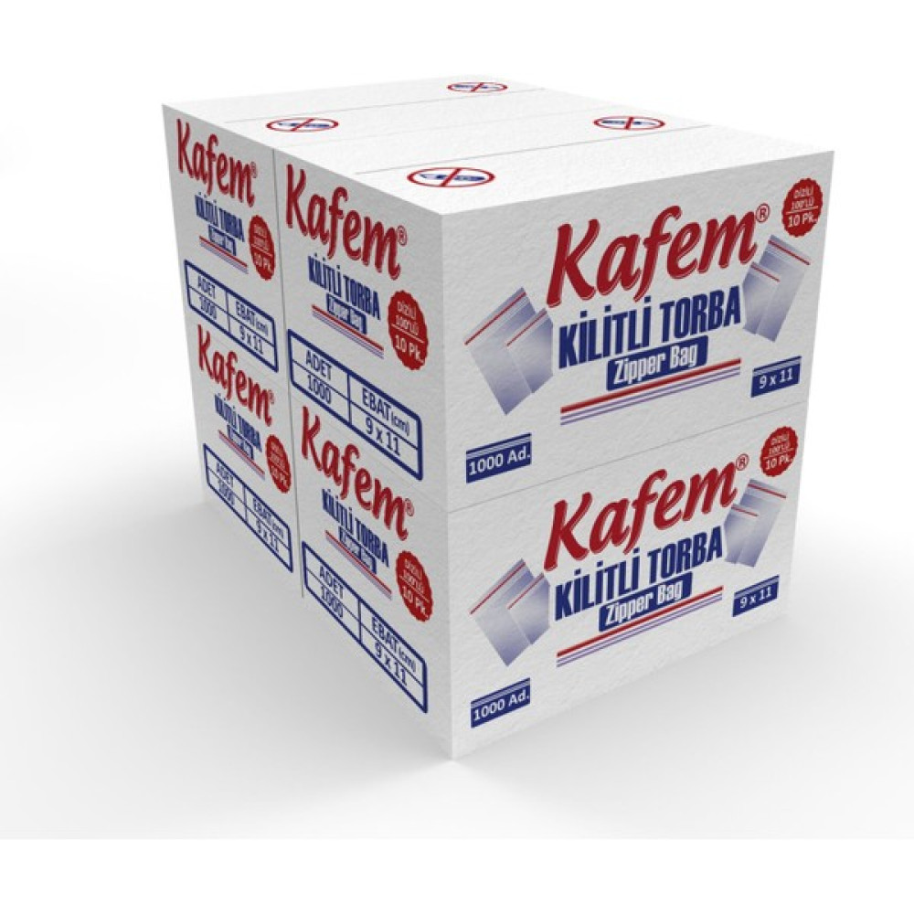 Kafem 9 x 11 cm Kilitli Poşet Naylon Torba ( 4.000 Adet ) Buzdolabı Poşeti Fiyatı