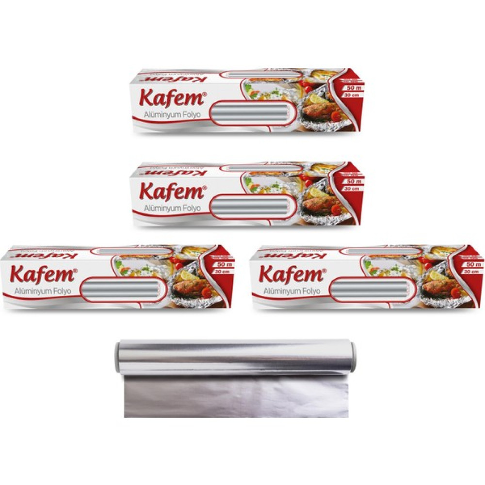 Kafem Aluminyum Folyo 30CM x 50M 10MIC x 4 Paket Alüminyum Folyo Fiyatı