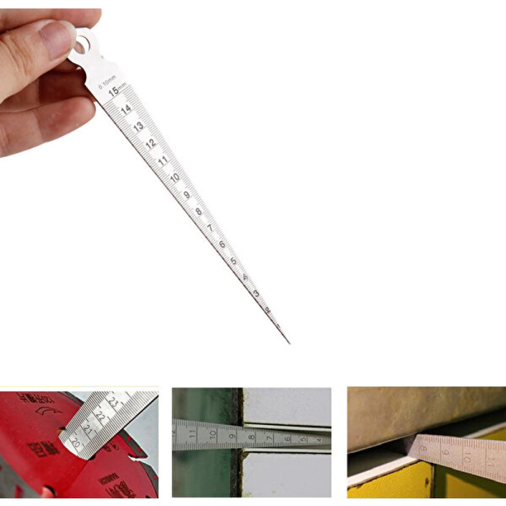 Kafenn Delik Boşluk Ölçme Cetveli 150 mm Cetvel Fiyatı