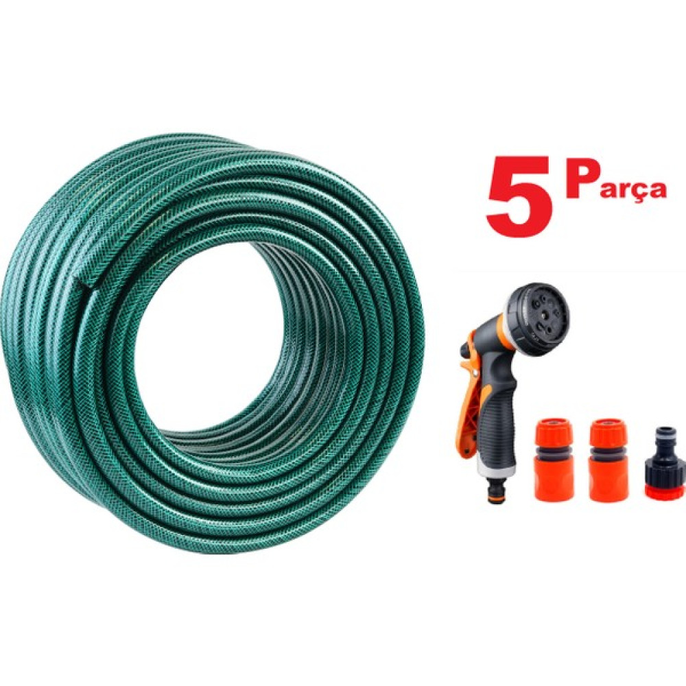 Kafenn Garden NS20 Örgülü Bahçe Su Hortumu 20 mt 5 Parça Set Bahçe Malzemeleri Fiyatı