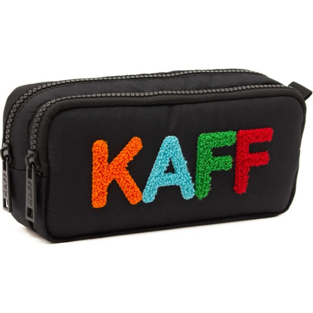 Kaff 01108 Siyah Su Geçirmez Bondit Kumaş Peluş Baskılı Çift Gözlü Kalemlik Kalem Kutusu Kalemlik (Kalem Kutusu) Fiyatı