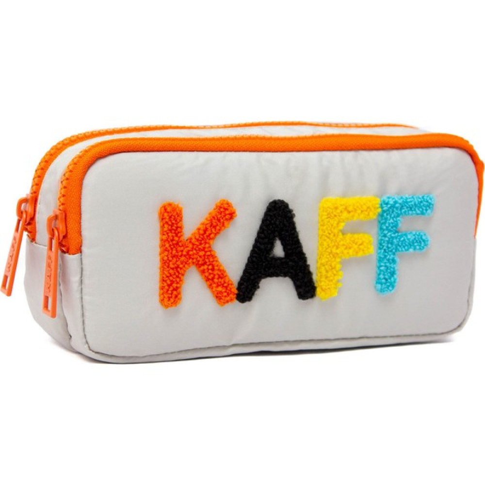 Kaff 01108 Taş Rengi Turuncu Fermuarlı Su Geçirmez Bondit Kumaş Peluş Baskılı Çift Gözlü Kalemlik Kalemlik (Kalem Kutusu) Fiyatı