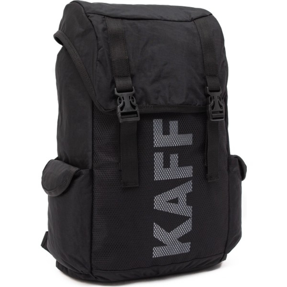 Kaff Logolu Siyah Unisex Krinkıl Kumaş Suya Dayanıklı Büzgülü Seyahat Spor Outdoor Okul Sırt Çantası Erkek Spor Çanta Fiyatı