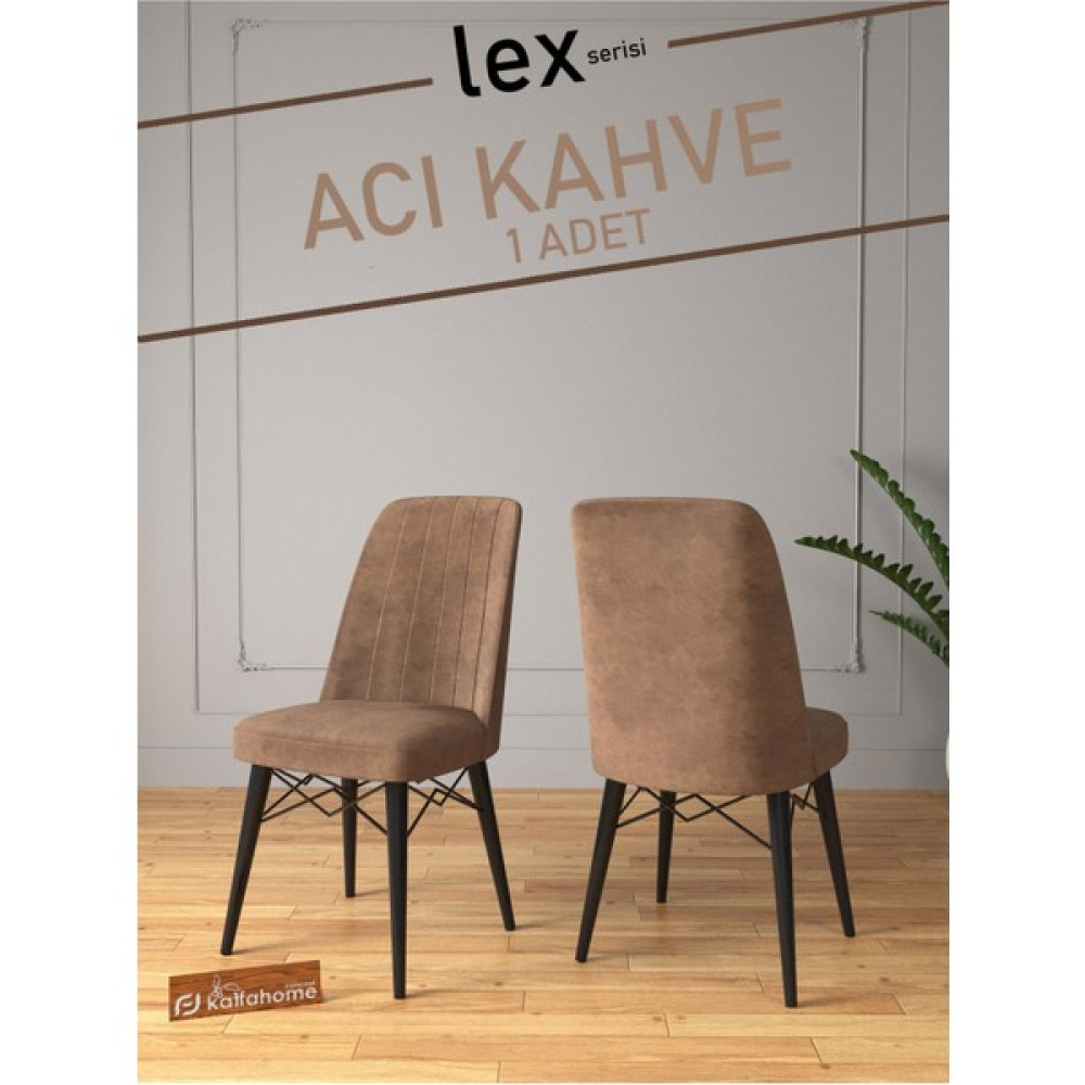 Kaffa Home Lex Mutfak Sandalyesi , Yemek Odası Sandalyesi , Bahçe Sandalyesi 1 Adet Acı Kahve - Kahverengi Masa - Sandalye & Tabure Fiyatı