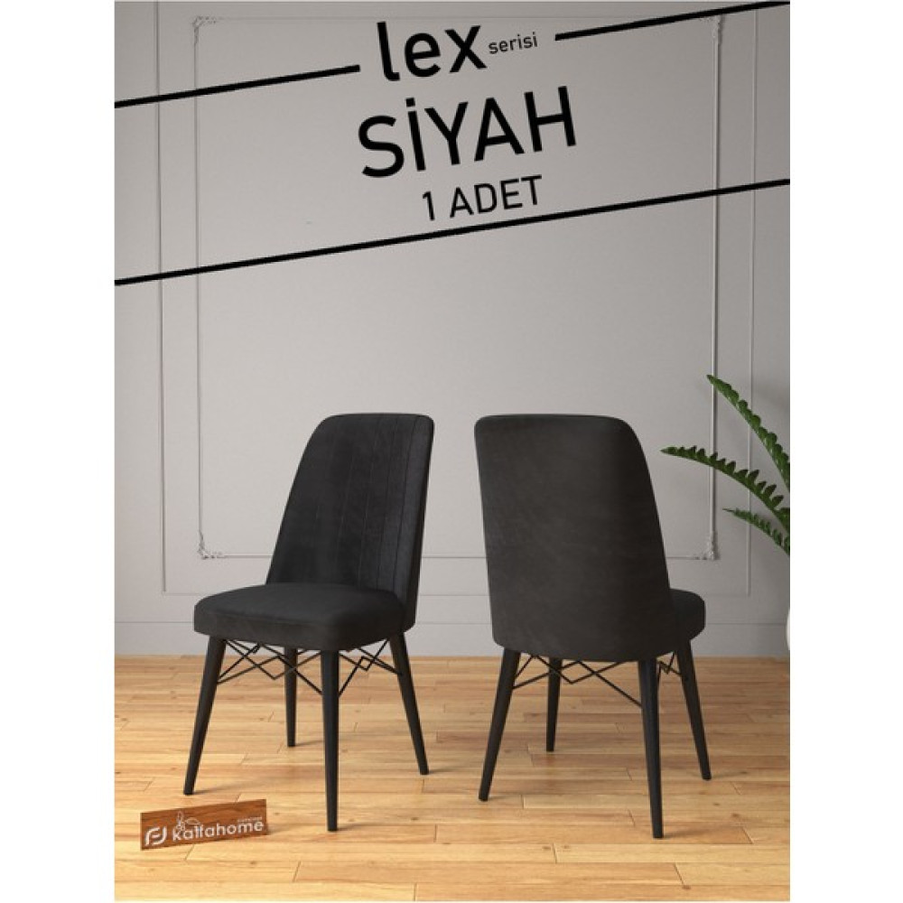Kaffa Home Lex Mutfak Sandalyesi , Yemek Odası Sandalyesi , Bahçe Sandalyesi 1 Adet - Siyah Masa - Sandalye & Tabure Fiyatı