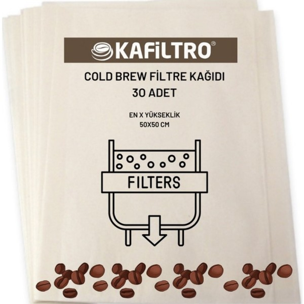 Kafiltro Toddy Uyumlu Kahvefiltresi 30 Adet - 1 Paket - Cold Brew Diğer Fiyatı