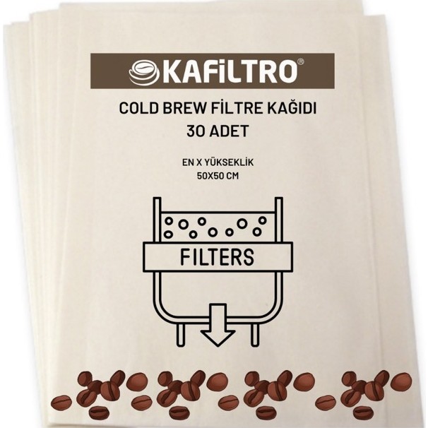Kafiltro Toddy Uyumlu Kahvefiltresi 30 Adet - 1 Paket - Cold Brew Diğer Fiyatı