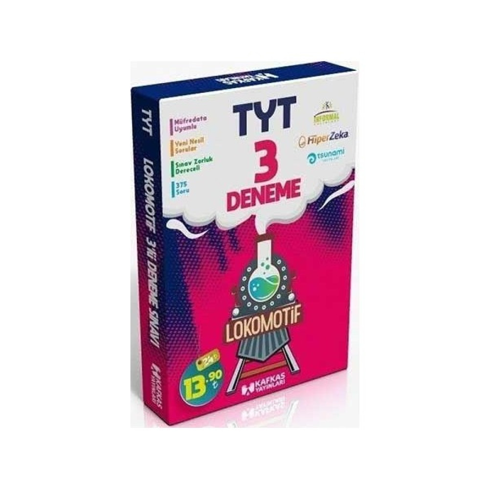 Kafkas Yayınları TYT Türkiye Geneli Lokomotif 3 Deneme Kaynak Kitapları Fiyatı