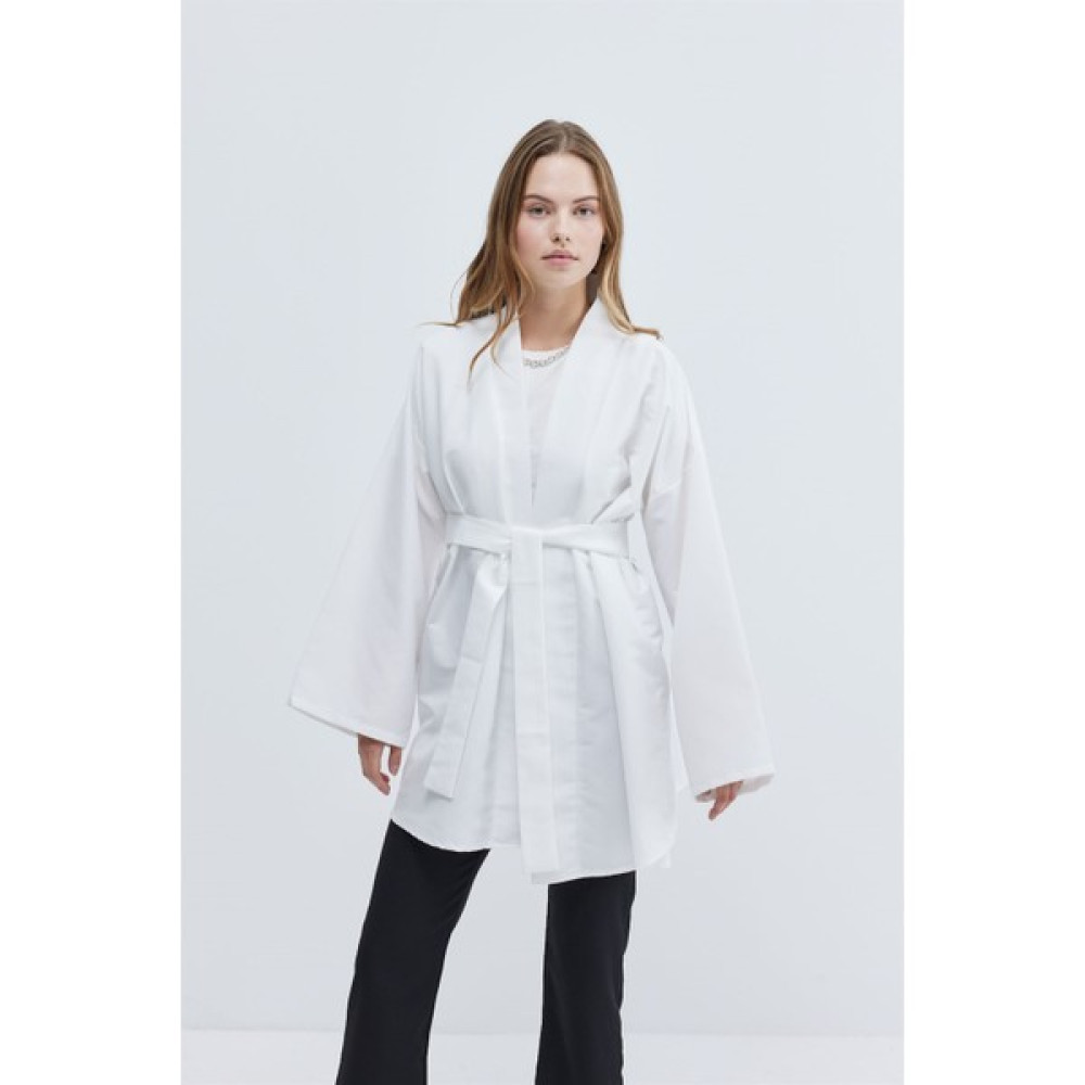 Kaftan Kimono Kadın Ceket Ekru Bayan Ceket Fiyatı