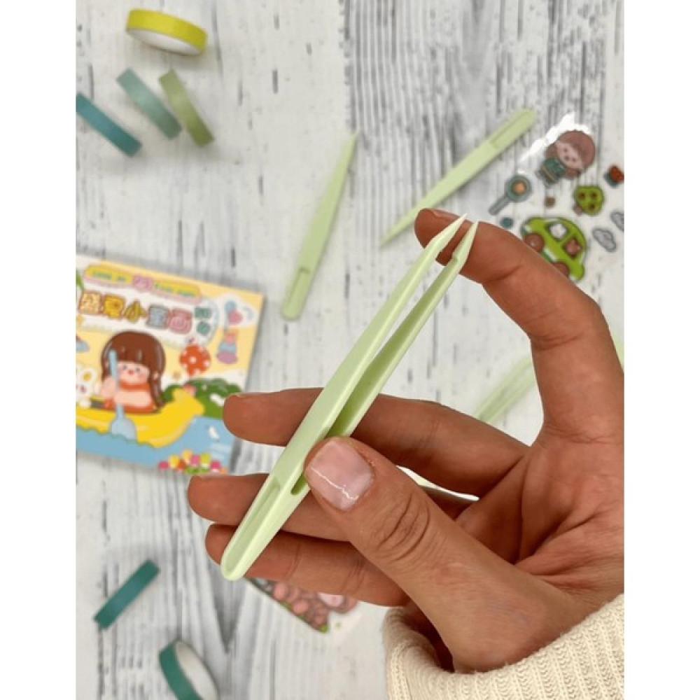 Kağıt Gemi Dükkan Çocuklar Için Plastik Sticker Cımbızı Yeşil Renk çıkartma washi Bant Sticker Bullet Journal Not Defteri & Bloknot Fiyatı