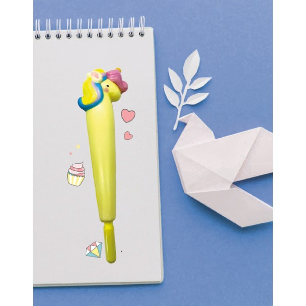 Kağıt Gemi Dükkan Sarı Unicorn Squishy Kalem Jel Mürekkepli (Roller) Kalem Fiyatı