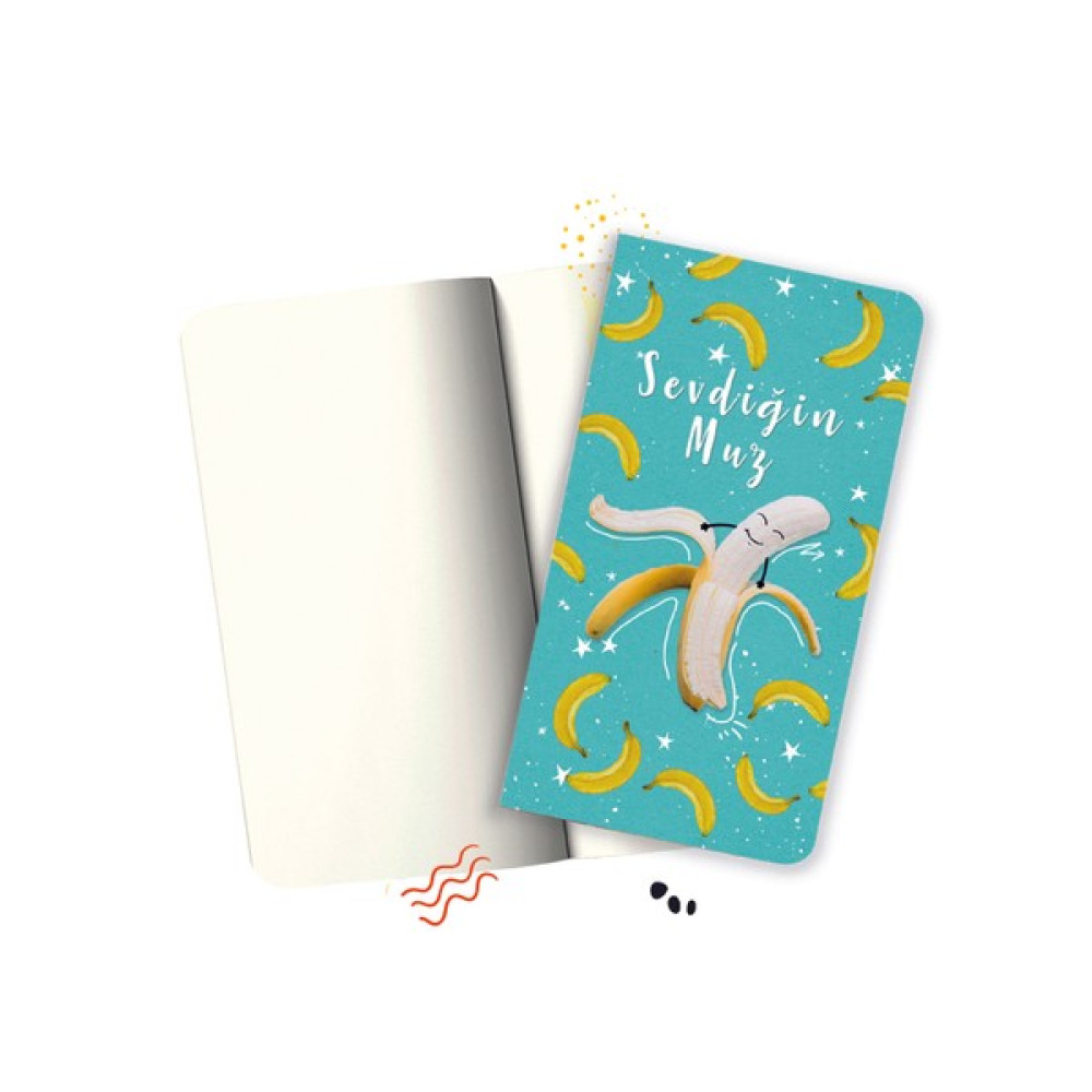 Kağıt Gemi Dükkan Sevdiğin Muz Mini Defter Defter Fiyatı