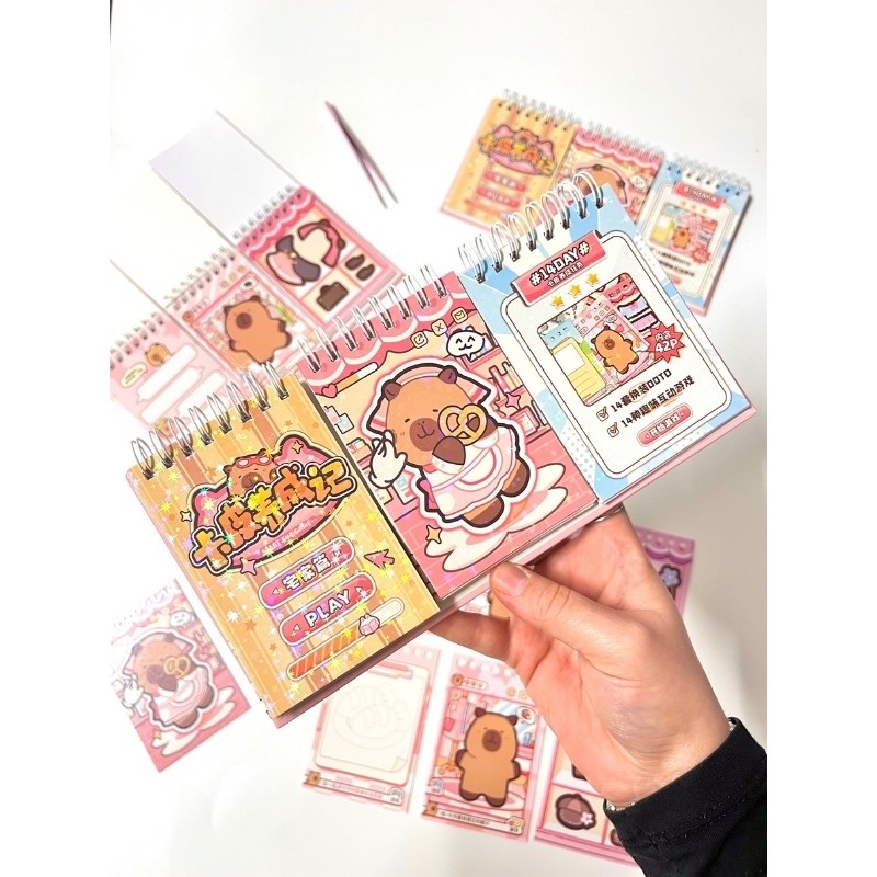 Kağıt Gemi Kapibara Kombin Günlüğü 3bölüm 42YAPRAK Oyun ve Görev Tamamla Aktivite Sticker Seti/etiket/çıkartma Diğer Fiyatı