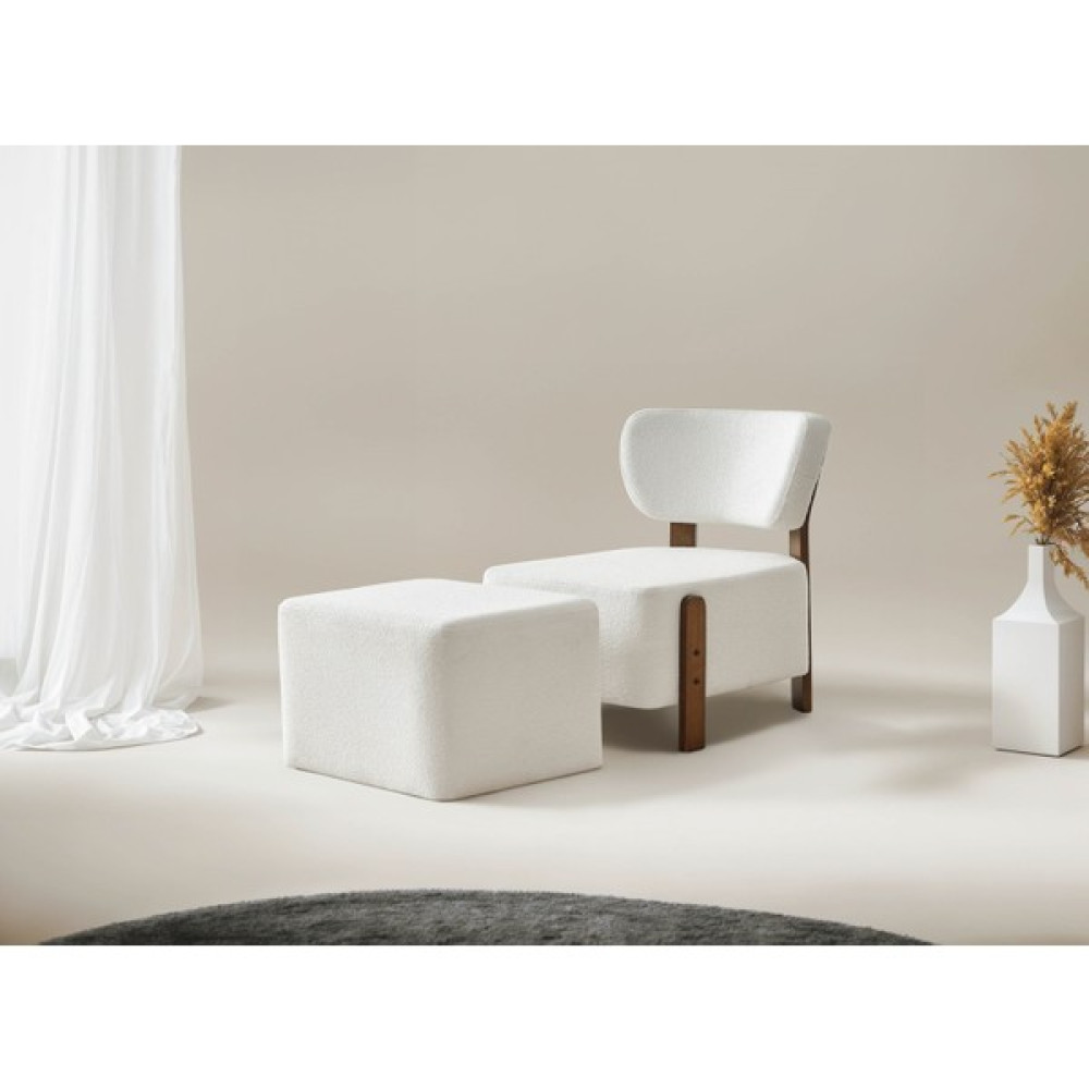 Kagu Time Teddy Sofa Berjer Dinlenme - Beyaz Tekli Koltuk & Berjer Fiyatı