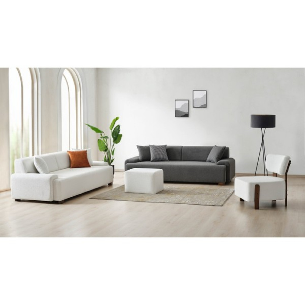 Kagu Time Teddy Sofa Koltuk Takımı - Beyaz Koltuk Takımı / Seti Fiyatı