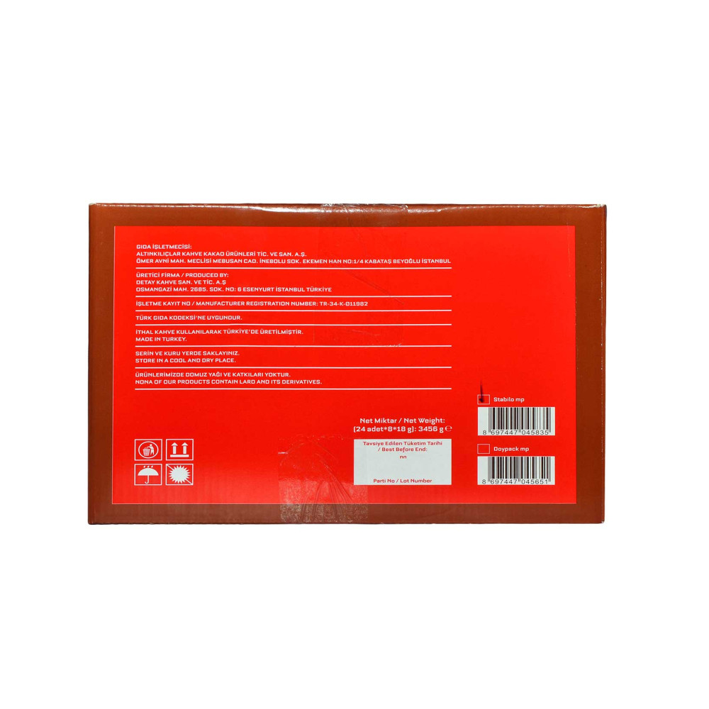 Kahve Dünyası Hazır Kahve 18 gr X 8'li Paket 3'ü 1 Arada Klasik