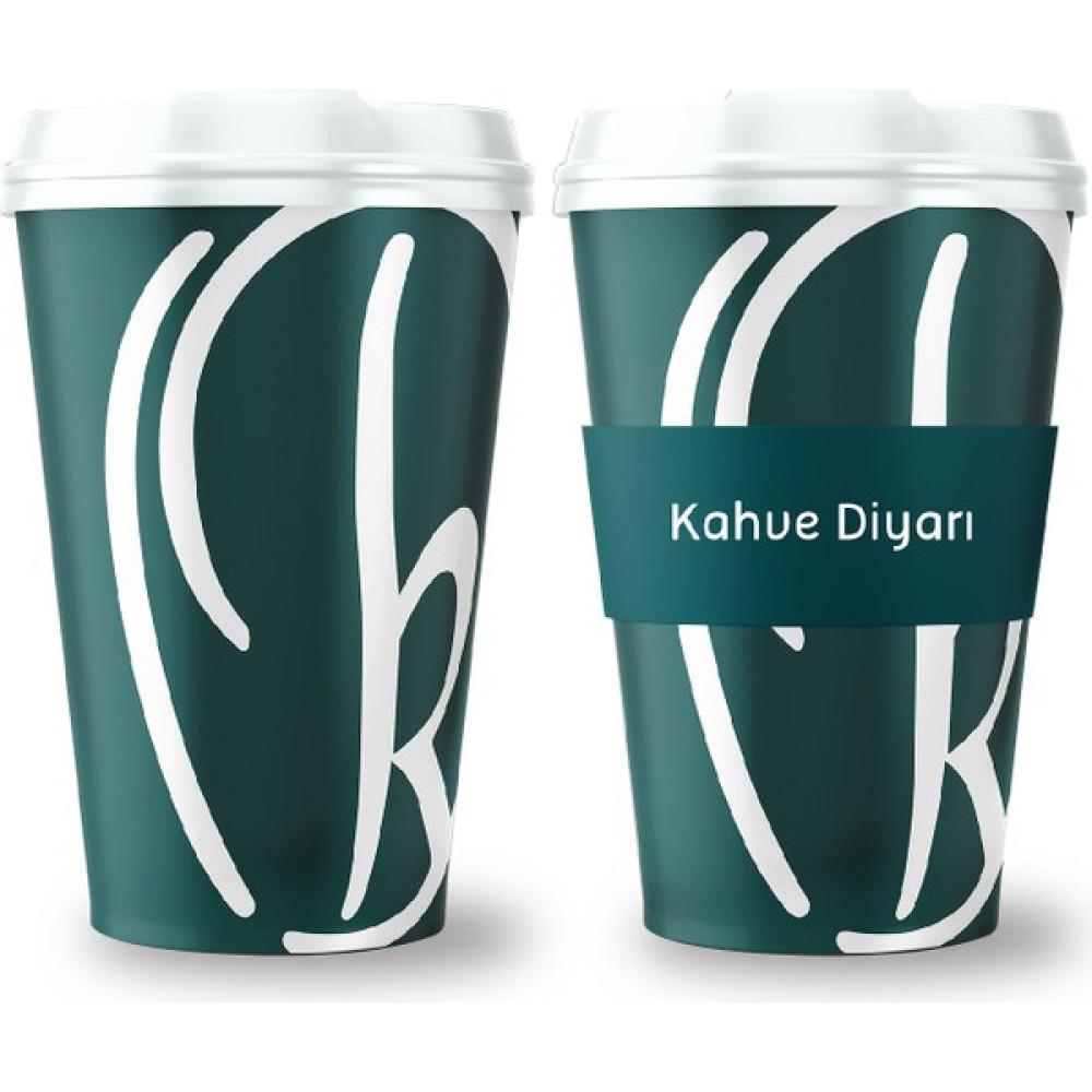 Kahve Diyarı Logolu Kahve Bardağı Silikon Kapaklı Coffee Cup Fincan / Bardak / Kahve Takımı Fiyatı