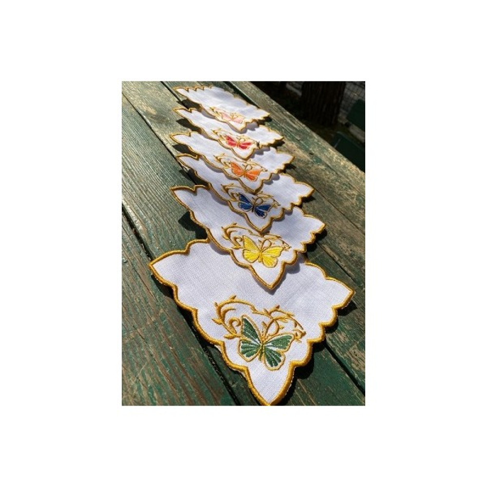 Kahve Yanı Sunum Pecete 6 Adet - 13 x 13 cm - Beyaz Amerikan Servis Fiyatı