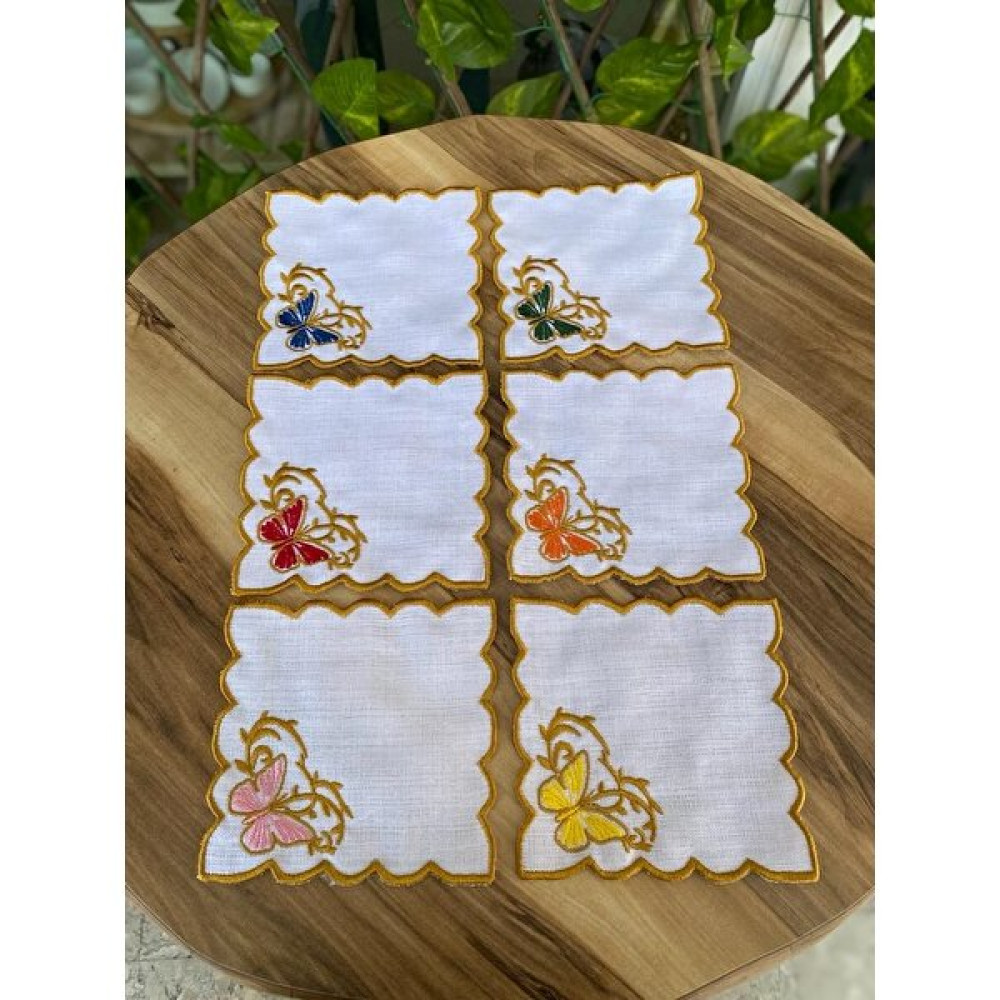 Kahve Yanı Sunum Pecete - Beyaz - 10 x 13 cm Masa Örtüsü Fiyatı