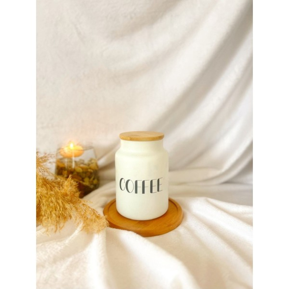 Kai Home Bambu Kapaklı 800 Ml Coffee (Kahve) Kavanozu + Ahşap Kaşık Saklama Kapları Fiyatı