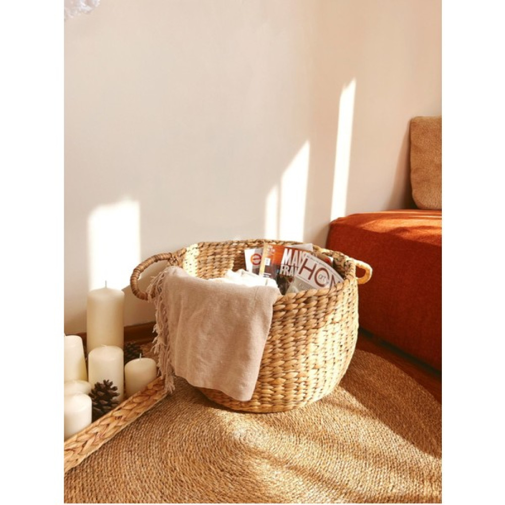 Kai Home Hasır Kulplu Sağlam 46X30CM Düzenleyici/sepet/organizer/saksı Saksı ve Aksesuarları Fiyatı