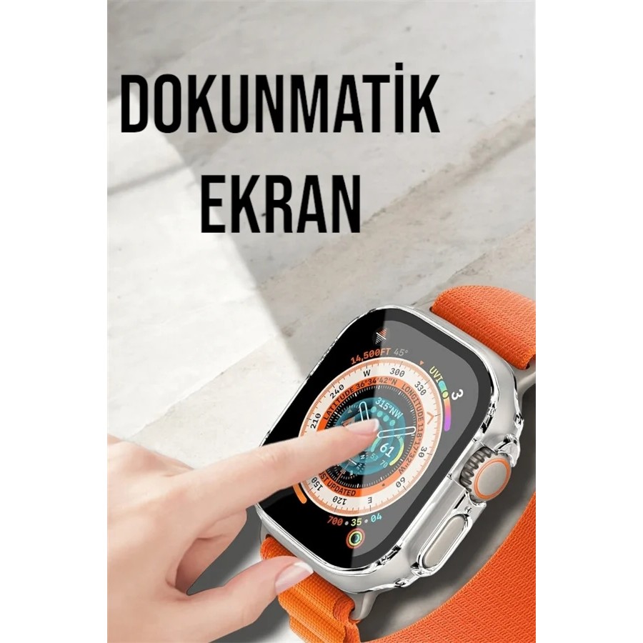 Kaia Life Bluetooth Bağlantılı 49MM Dokunmatik Akıllı Saat Sağlık ve Spor Takip Özellikli - Renkli Akıllı Saat Fiyatı