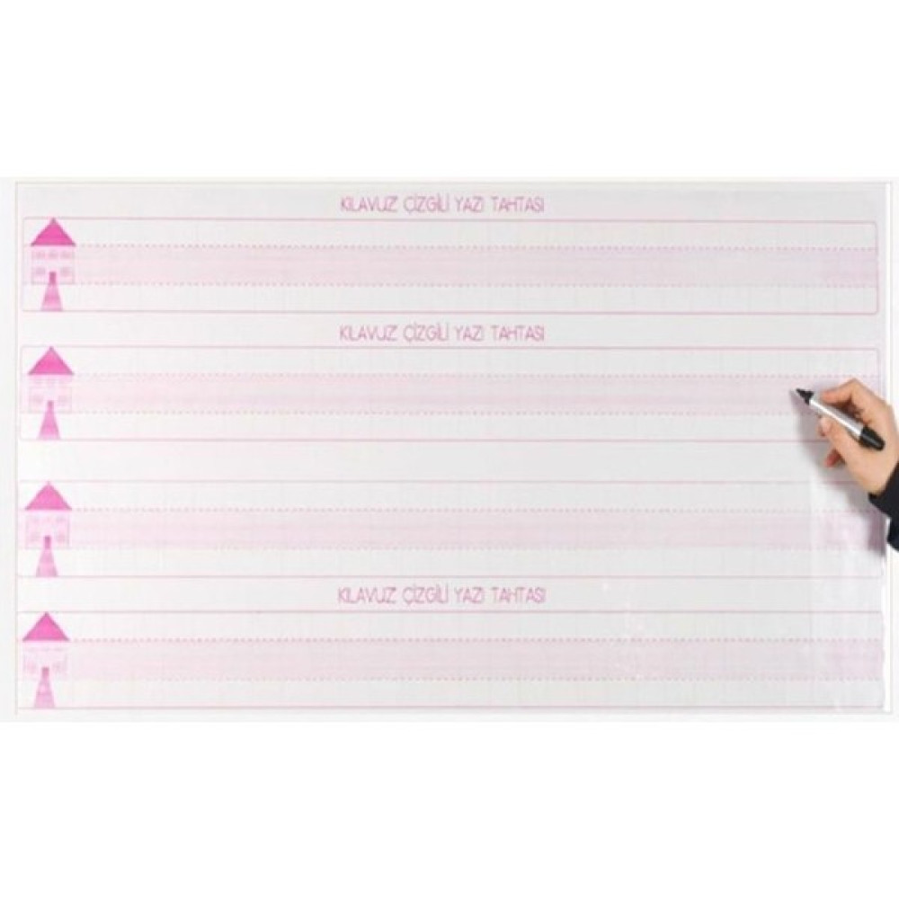 Kaizen Market Klavuz Çizgili Manyetik Kağıt Tahta 56X110 cm - -- Yazı Tahtası Kalemi Fiyatı