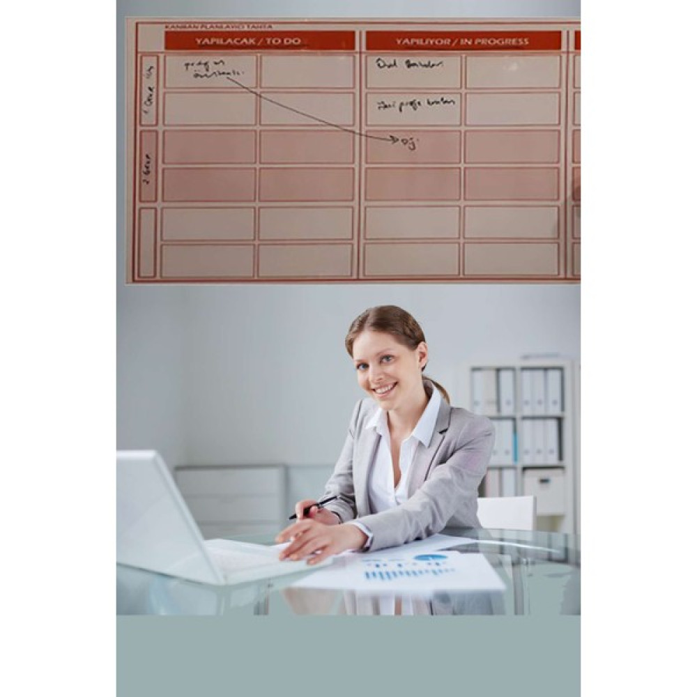 Kaizen Market To Do List Kanban Planlayıcı Kağıt Tahta - Beyaz Yazı Tahtası Kalemi Fiyatı