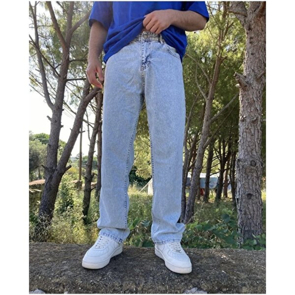 Kaizer Denim Baggy Pantolon Buz Mavi Erkek Pantolon Fiyatı