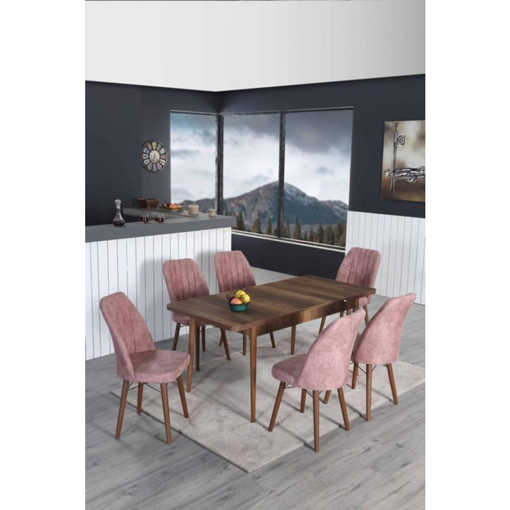 Kaktus Avm 80X130(Kapali) 80X170(Acik) Yemek Odasi Takimi Mutfak Masasi Takimi Yemek Masasi 6 Kisilik Mutfak Dolabı / Mobilyası Fiyatı