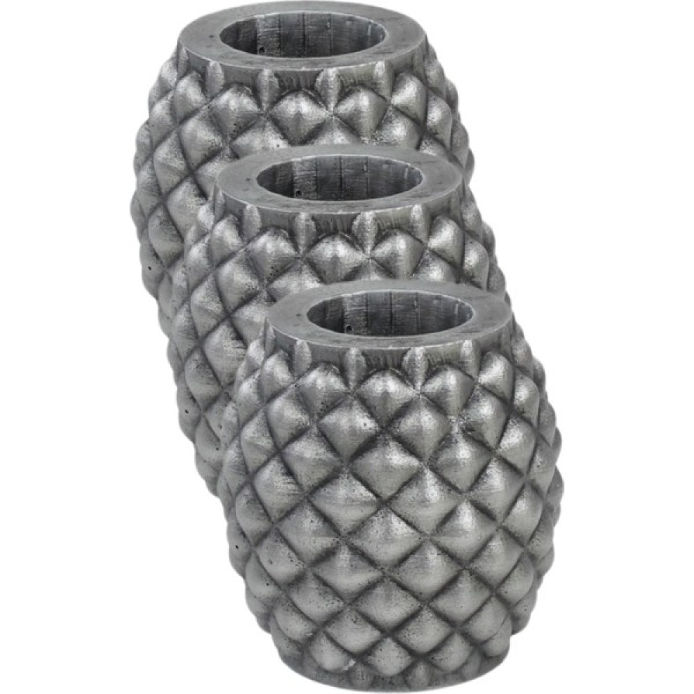 Kaktüs Saksı Dünyası El Yapımı Saksı Premium Kalite Dekoratif Saksı Ananas - Siyah - Gri Saksı ve Aksesuarları Fiyatı