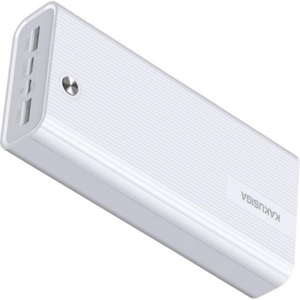Kakusiga 20000 Mah 3 Portlu Powerbank 22.5W Hızlı Şarj Desteği Taşınabilir Şarj Cihazı - Beyaz Taşınabilir Şarj Cihazı - Powerbank Fiyatı