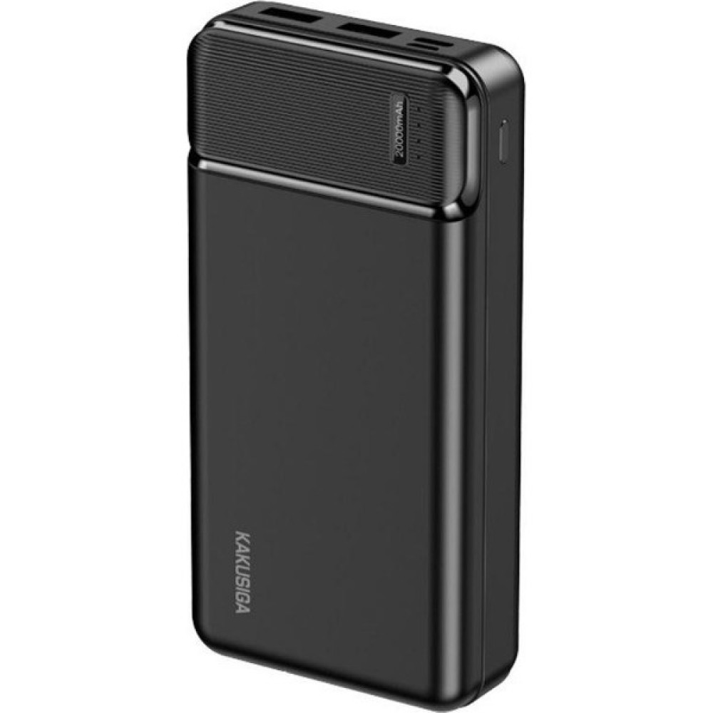 Kakusiga 20000 Mah 3 Portlu Powerbank 22.5W Hızlı Şarj Desteği Taşınabilir Şarj Cihazı - Siyah Taşınabilir Şarj Cihazı - Powerbank Fiyatı