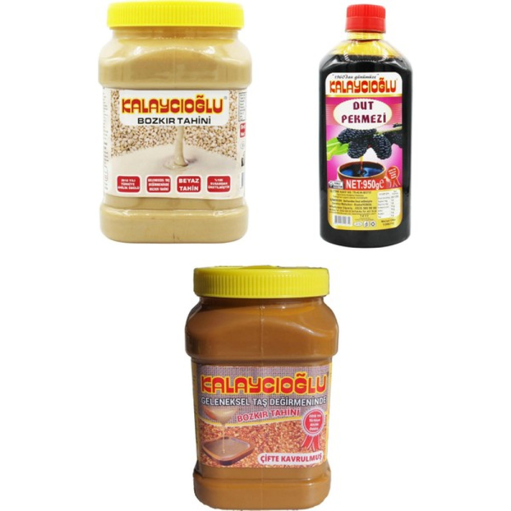 Kalaycıoğlu Beyaz 935 gr + Kalaycıoğlu Tahin 935 gr + Dut Pekmezi 950 gr Ekonomik Paket Diğer Fiyatı