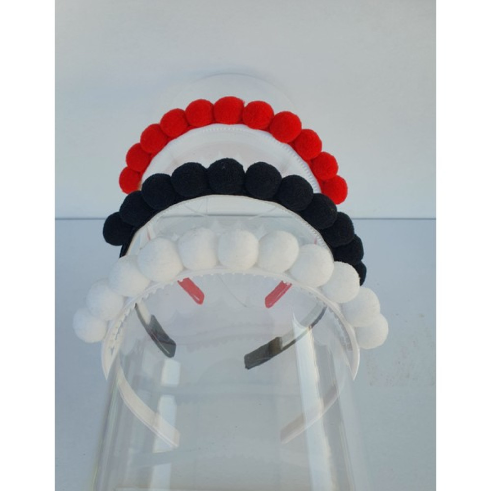 Kalben Accessories 3 Adet Ponpon Çocuk Saç Tacı, Çocuk Saç Taç, Çocuk Taç, Çocuk Saç Toka, Tarz Çocuk Taç Toka, Taç & Saç Bandı Fiyatı