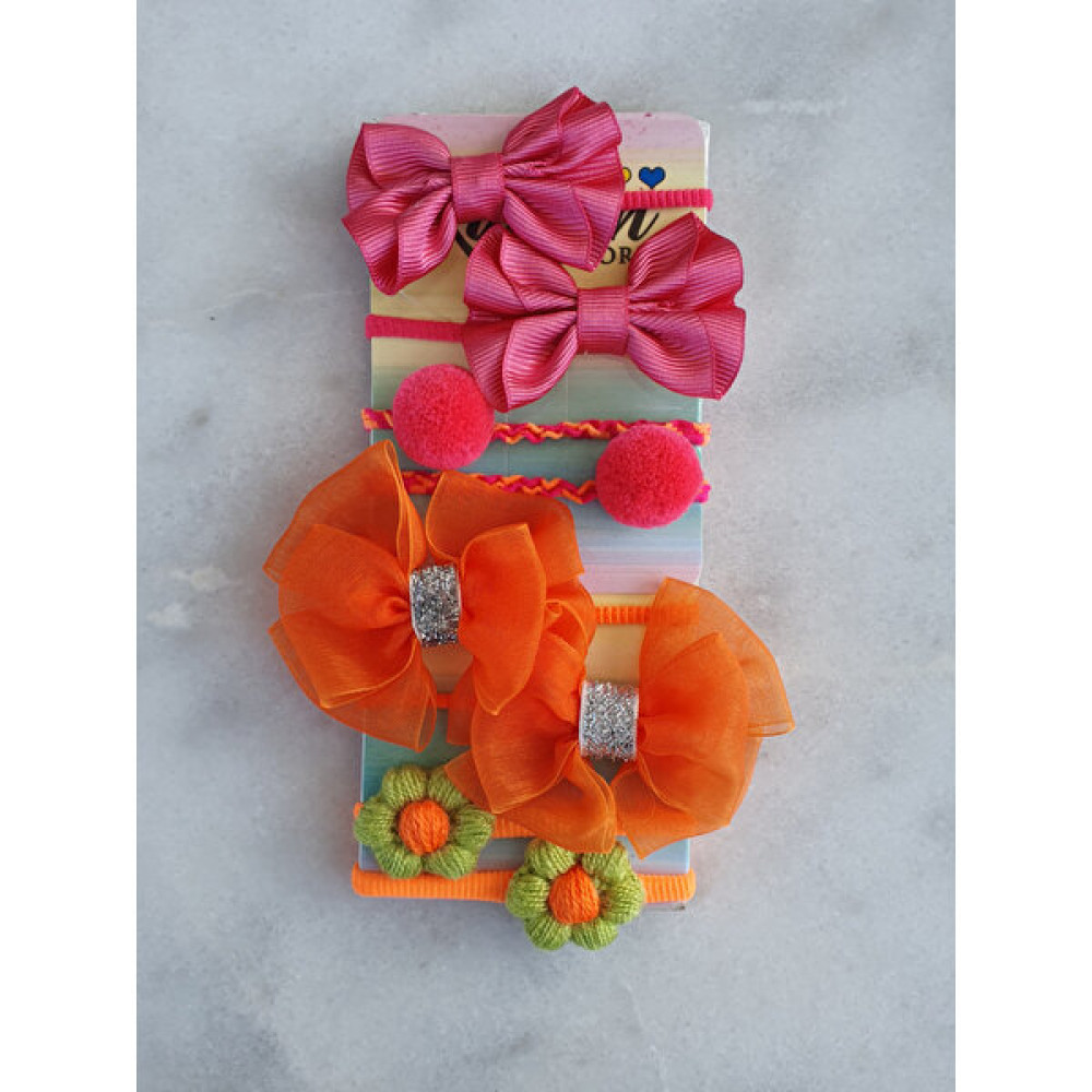 Kalben Accessories 8 Adet Fiyonk Tasarım Lastikli Çocuk Saç Tokası, Çocuk Toka, Saç Tokası, Kız Çocuk Toka Seti Toka, Taç & Saç Bandı Fiyatı