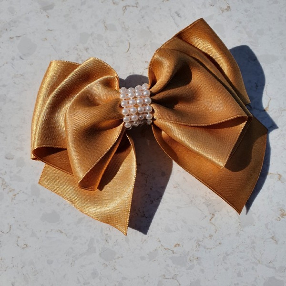 Kalben Accessories Kadın Saten Inci Detaylı Fiyonk Saç Tokası, Kadın Toka, Saç Toka, Saç Tokası, Tasarım Saç Tokası Toka, Taç & Saç Bandı Fiyatı