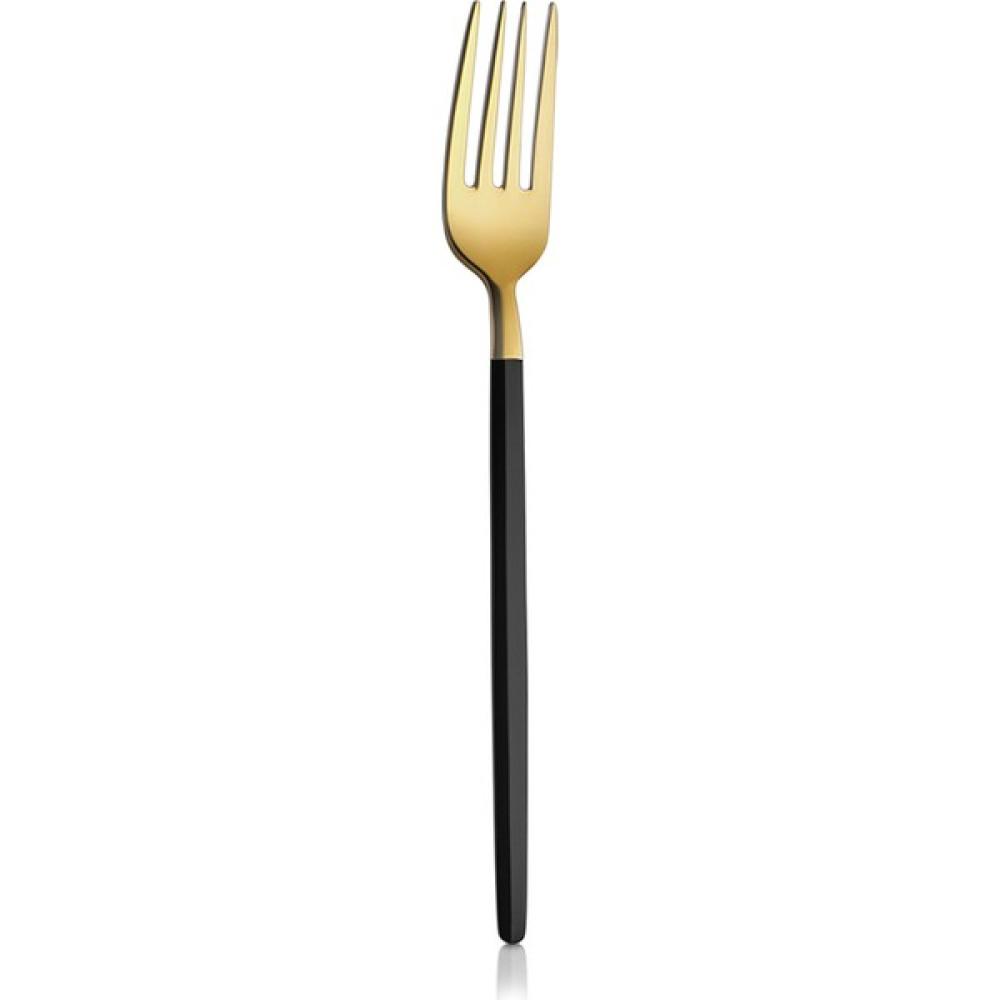 Kalben Amore Black Touch Titanyum Mat Gold 6 Adet Tatlı Çatalı - Siyah - Gold Çatal / Kaşık / Bıçak Takımları Fiyatı