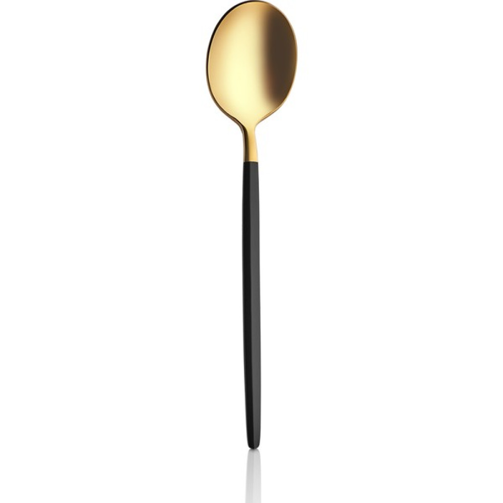 Kalben Amore Black Touch Titanyum Mat Gold 6 Adet Tatlı Kaşığı - Siyah Çatal / Kaşık / Bıçak Takımları Fiyatı