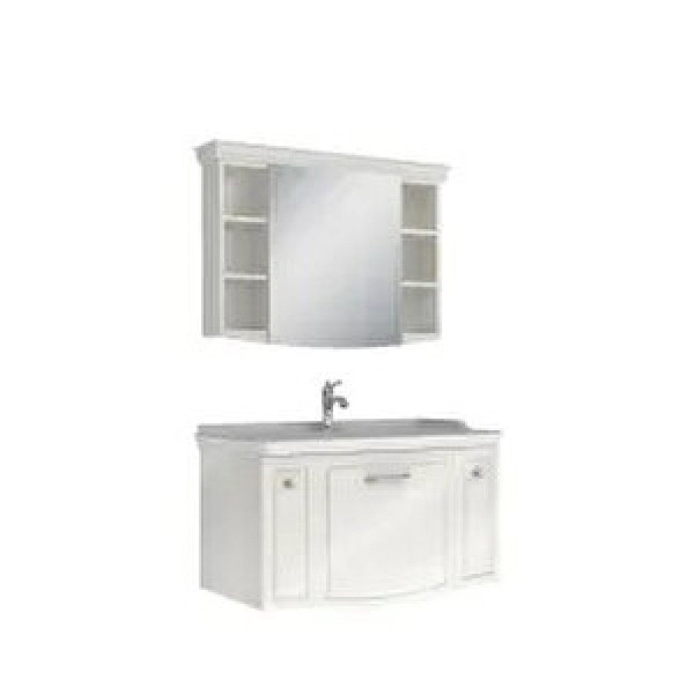 Kale Banyo Kale Arte+ 100 Cm Parlak Beyaz Banyo Dolabı Takımı (krom Kulp) Banyo Dolabı / Mobilyası Fiyatı
